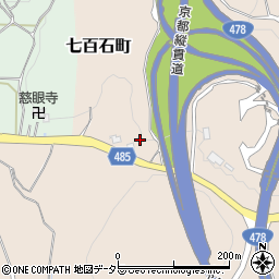 京都府綾部市七百石町（中山）周辺の地図