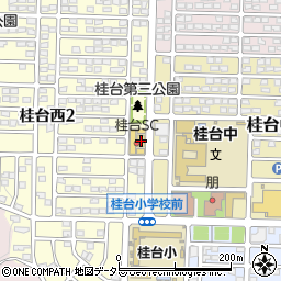 桂台ショッピングセンター周辺の地図