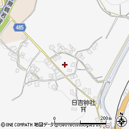 京都府綾部市上杉町大石周辺の地図