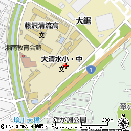 神奈川県藤沢市大鋸1417-2周辺の地図