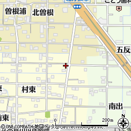 愛知県一宮市北方町曽根村東259周辺の地図