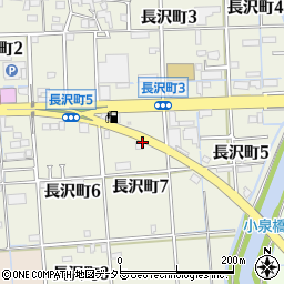 岐阜県大垣市長沢町周辺の地図