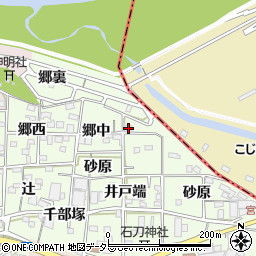 愛知県一宮市浅井町黒岩郷中10周辺の地図