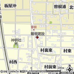愛知県一宮市北方町曽根村東317周辺の地図