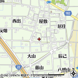 愛知県一宮市更屋敷屋敷1044周辺の地図