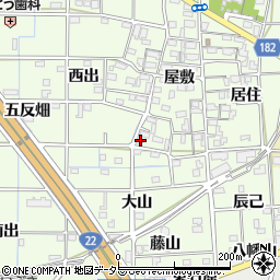 愛知県一宮市更屋敷屋敷1046周辺の地図