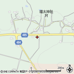 京都府綾部市上八田町ケンカイ周辺の地図