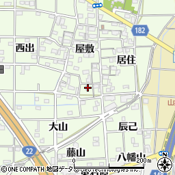 愛知県一宮市更屋敷屋敷1107周辺の地図