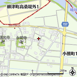 岐阜県羽島市小熊町西小熊1382周辺の地図