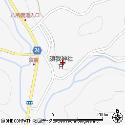 須我神社周辺の地図