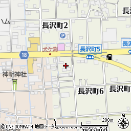 岐阜県大垣市長沢町6丁目19周辺の地図