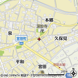 愛知県江南市宮田町久保見8周辺の地図