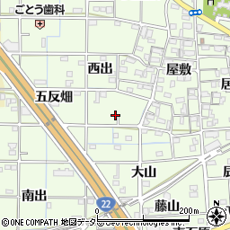 愛知県一宮市更屋敷西出51周辺の地図