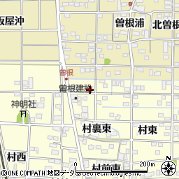 愛知県一宮市北方町曽根村東210周辺の地図