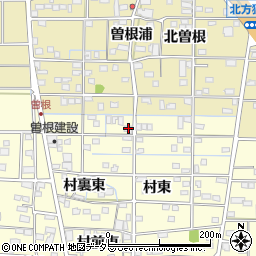 愛知県一宮市北方町曽根村東221周辺の地図