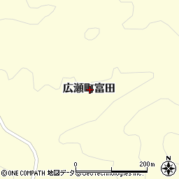 島根県安来市広瀬町富田周辺の地図