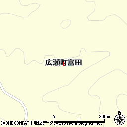 島根県安来市広瀬町富田周辺の地図