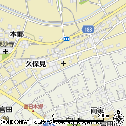 愛知県江南市宮田町久保見171周辺の地図