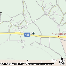 京都府綾部市上八田町尺ケ鼻9周辺の地図