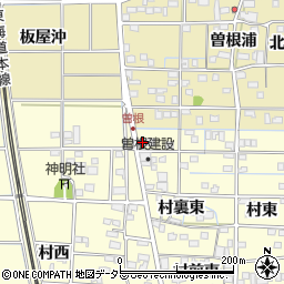 愛知県一宮市北方町曽根村東207周辺の地図