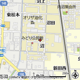 愛知県一宮市北方町北方沼2-30周辺の地図