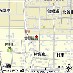 愛知県一宮市北方町曽根村東212周辺の地図
