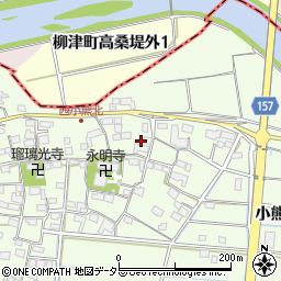 岐阜県羽島市小熊町西小熊1425周辺の地図