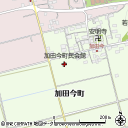 加田今町民会館周辺の地図