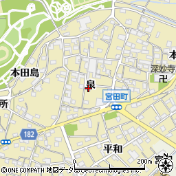 愛知県江南市宮田町泉201周辺の地図