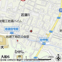 ショコラ鎌倉周辺の地図