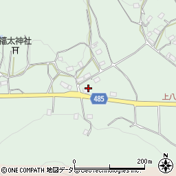 京都府綾部市上八田町迫田周辺の地図