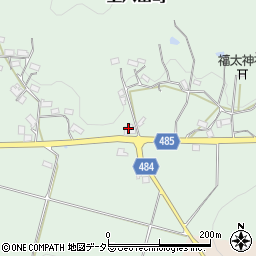 京都府綾部市上八田町東泉ケ岡周辺の地図