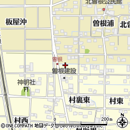 愛知県一宮市北方町曽根村東206周辺の地図