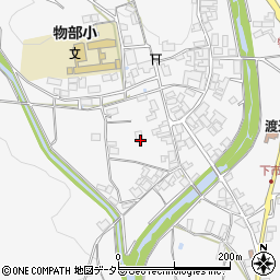 京都府綾部市物部町南前田周辺の地図