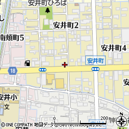 岐阜県大垣市安井町2丁目10周辺の地図