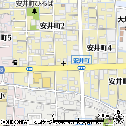 岐阜県大垣市安井町2丁目17周辺の地図