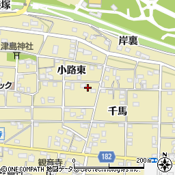 愛知県一宮市光明寺小路東89周辺の地図