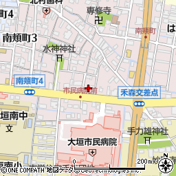 大垣南頬郵便局 ＡＴＭ周辺の地図