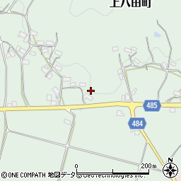 京都府綾部市上八田町坪ノ内周辺の地図