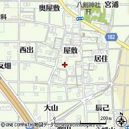 愛知県一宮市更屋敷屋敷1053周辺の地図
