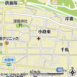 愛知県一宮市光明寺小路東71周辺の地図