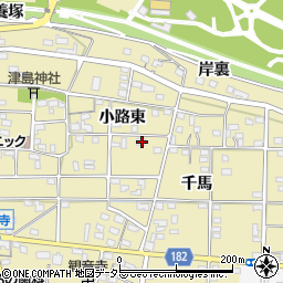 愛知県一宮市光明寺小路東85周辺の地図
