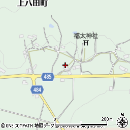 京都府綾部市上八田町仲根周辺の地図