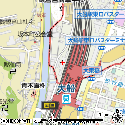 ニッポン・スタンダード　大船店周辺の地図
