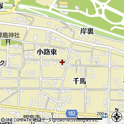 愛知県一宮市光明寺小路東90周辺の地図