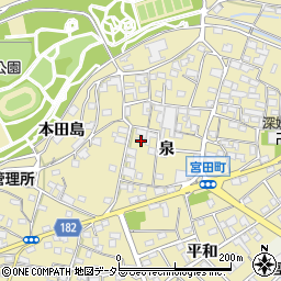 愛知県江南市宮田町泉177周辺の地図