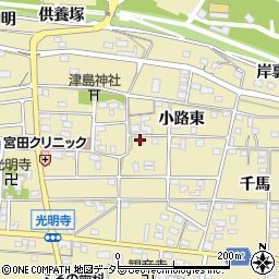 愛知県一宮市光明寺小路東56周辺の地図