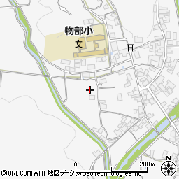 京都府綾部市物部町西前田周辺の地図