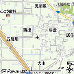愛知県一宮市更屋敷西出37周辺の地図