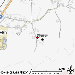 京都府綾部市上杉町森東周辺の地図